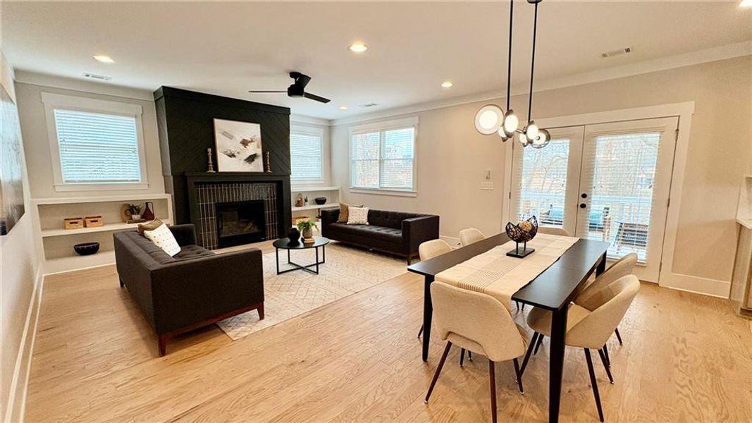 Furnished interior view inside a new home in , Atlanta (Image 11).