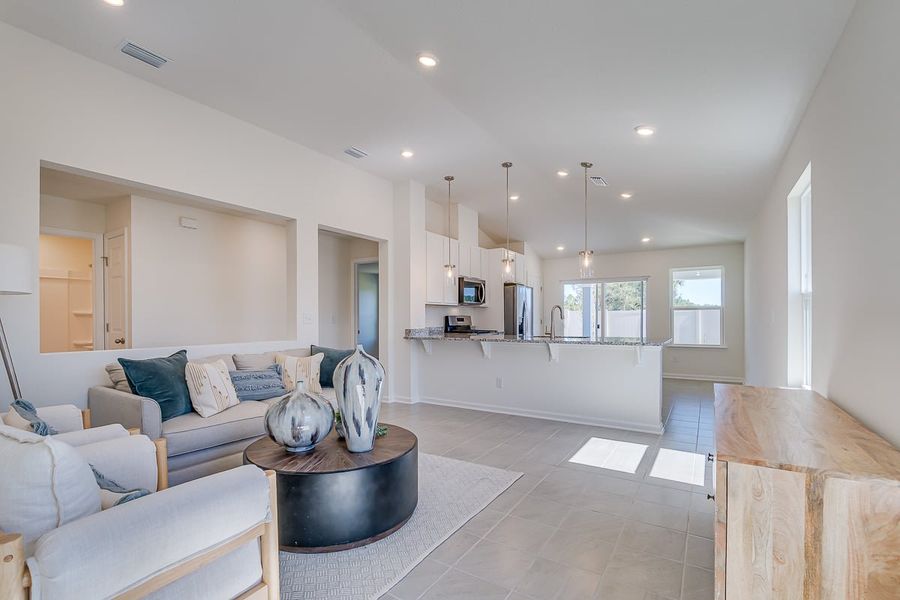 Furnished interior view inside a new home in Somerset - Classic Series, Palm Coast (Image 5).