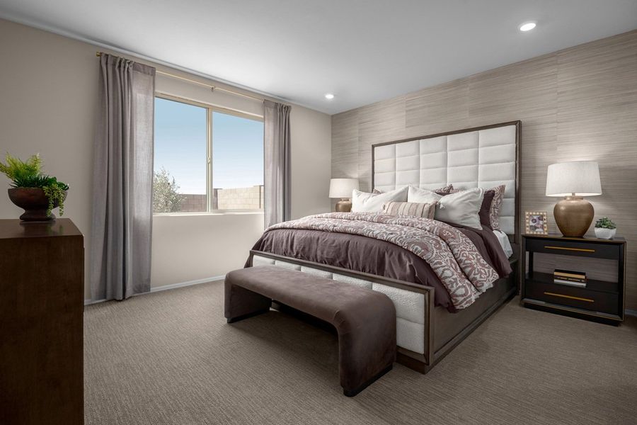 Representative furnished interior of a home built from the 1760 Modeled by KB Home in Entrada Del Toro at Rancho Sahuarita, Sahuarita (Image 7).