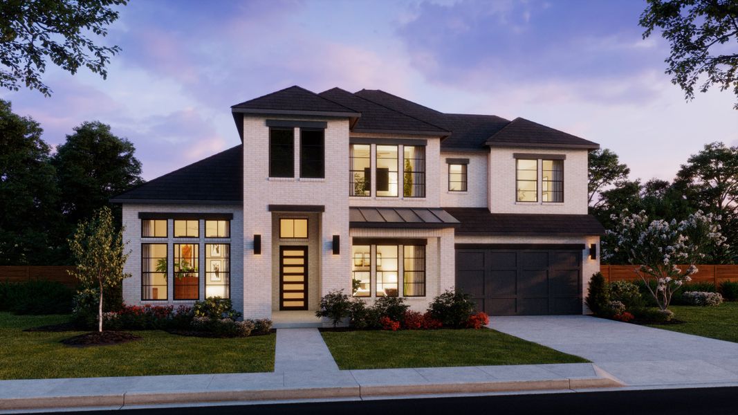 Representative exterior photo of a completed home built from the Montgomery IV by Southgate Homes in Windsong Ranch 71' Series, Prosper, TX (Image 27).