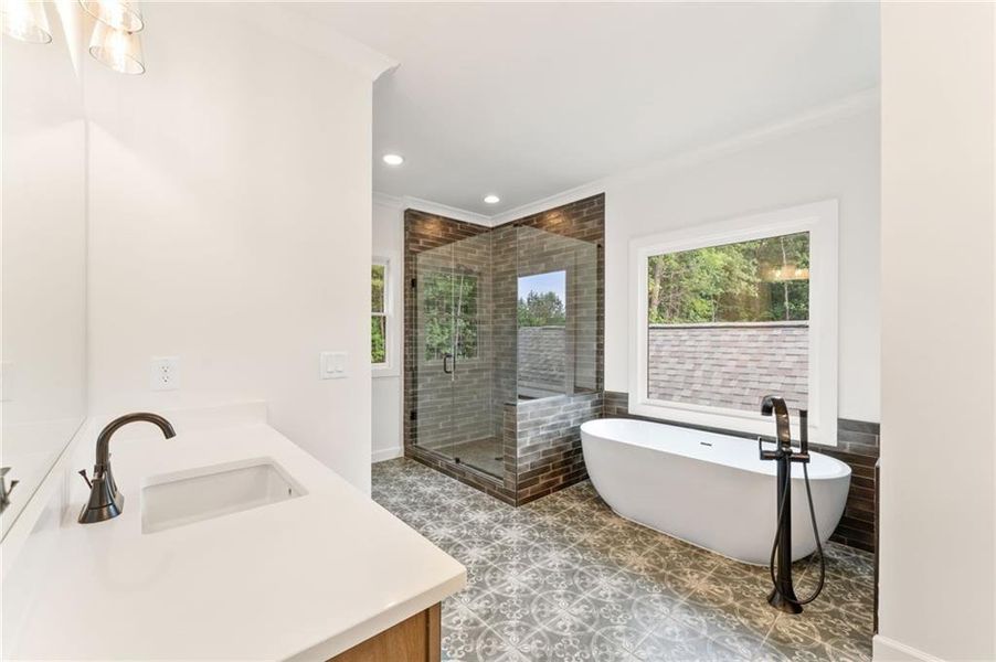 Furnished interior view inside a new home in Lanesborough, Marietta (Image 10).