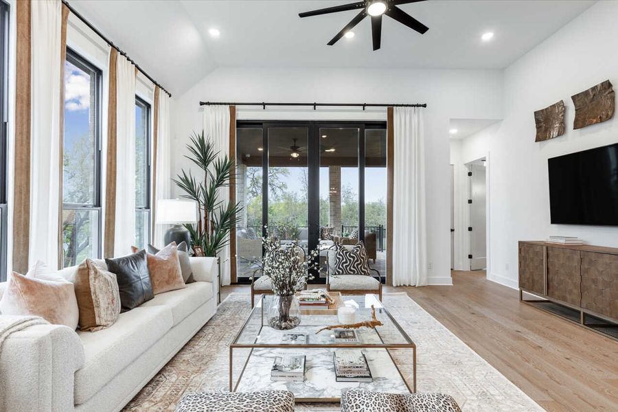 Representative Family Room - some options shown