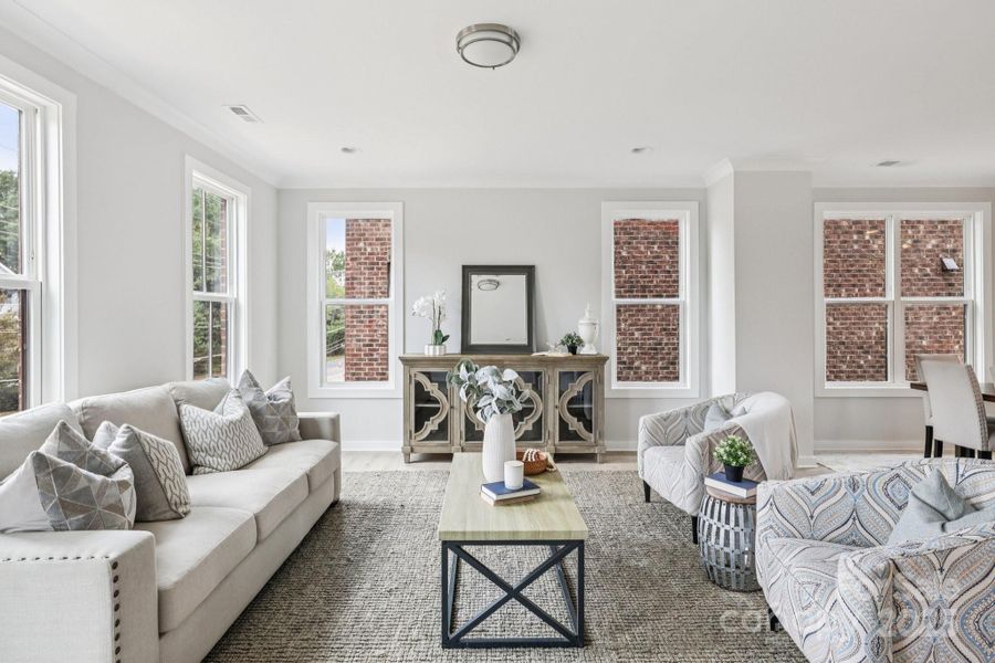 Furnished interior view inside a new home in Walk23, Huntersville (Image 17).