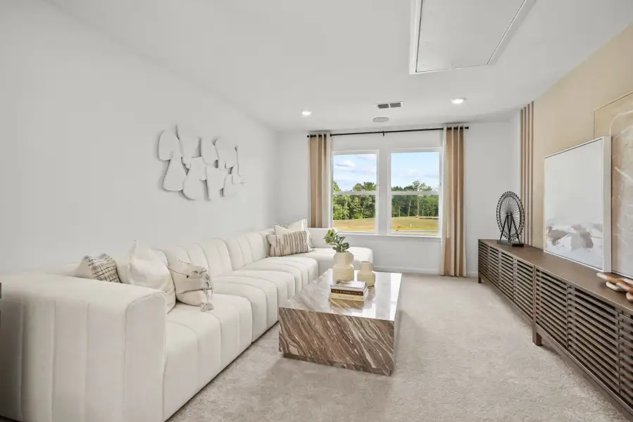 Furnished interior view inside a new home in The Retreat at Carolina Ridge, Harrisburg (Image 15). Furnished interior view inside a new home in The Retreat at Carolina Ridge, Harrisburg (Image 15).