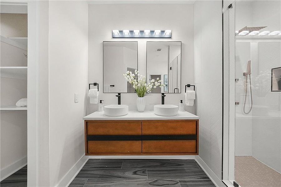 Furnished interior view inside a new home in , Atlanta (Image 14). Furnished interior view inside a new home in , Atlanta (Image 14).