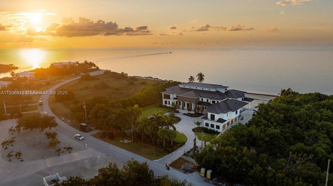 Twilight Aerial From Oceanfront/Beach Twilight Aerial From Oceanfront/Beach