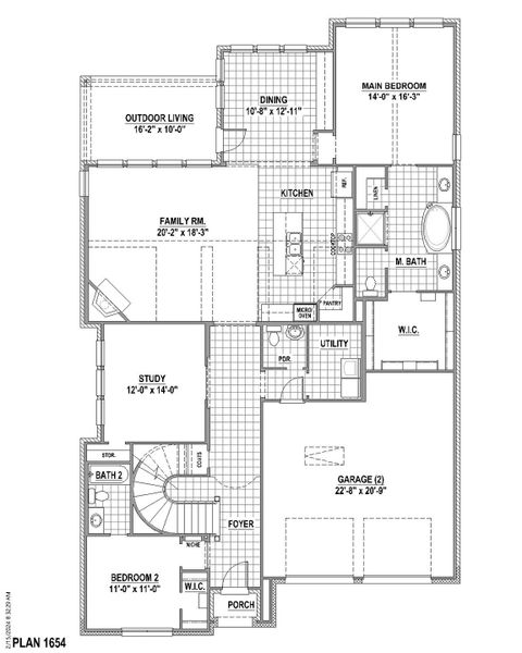 Plan 1654 1st Floor