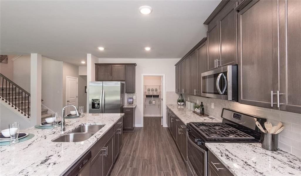 Furnished interior view inside a new home in Preserve at Mountain Creek, Pendergrass (Image 7). Furnished interior view inside a new home in Preserve at Mountain Creek, Pendergrass (Image 7).