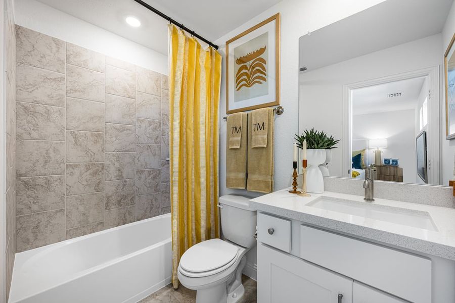 Furnished interior view inside a new home in South Oak, Lakewood Village (Image 20).