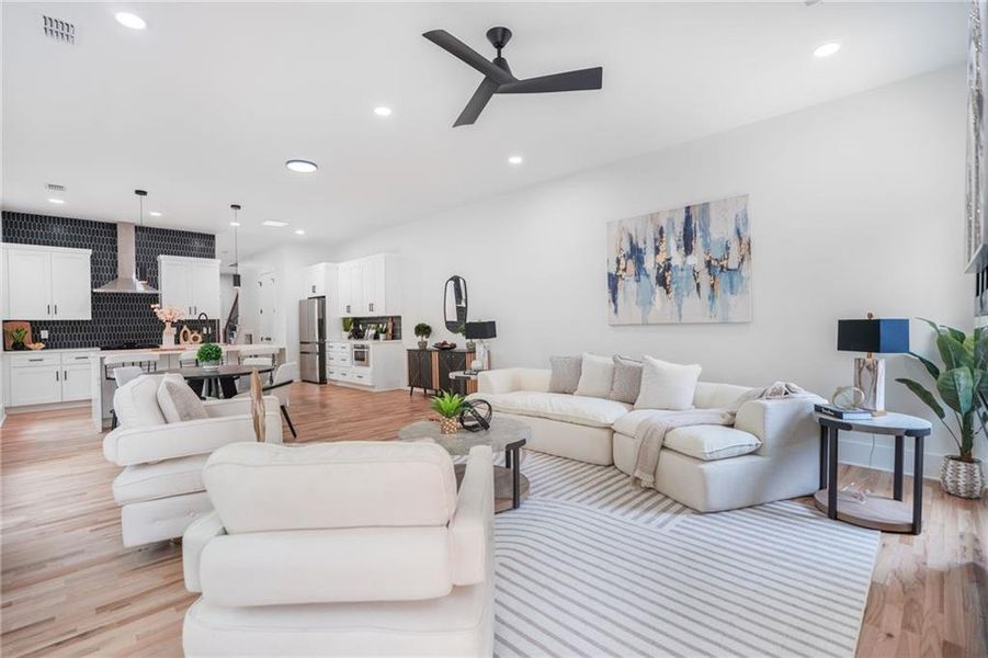 Furnished interior view inside a new home in , Atlanta (Image 11).