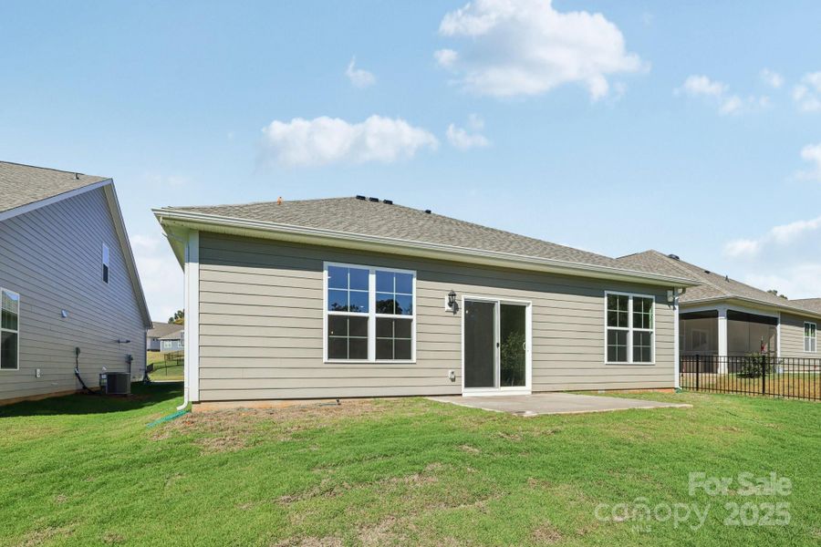 Exterior details and patio area of a home in Brookside, Troutman (Image 3).