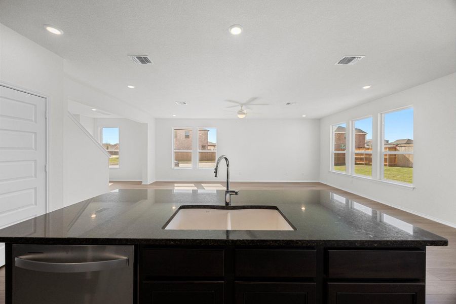 Furnished interior view inside a new home in Salerno - Heritage Collection, Round Rock (Image 11). Furnished interior view inside a new home in Salerno - Heritage Collection, Round Rock (Image 11).