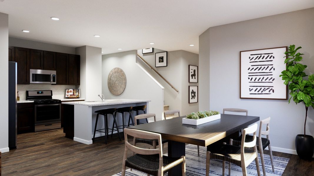 Representative furnished interior of a home built from the The Salerno by Legend Homes in Granger Pines, Conroe (Image 8).