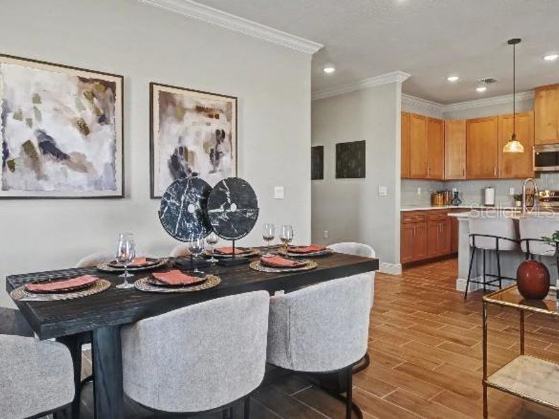 Furnished interior view inside a new home in Oakstone Farms, Leesburg (Image 4).