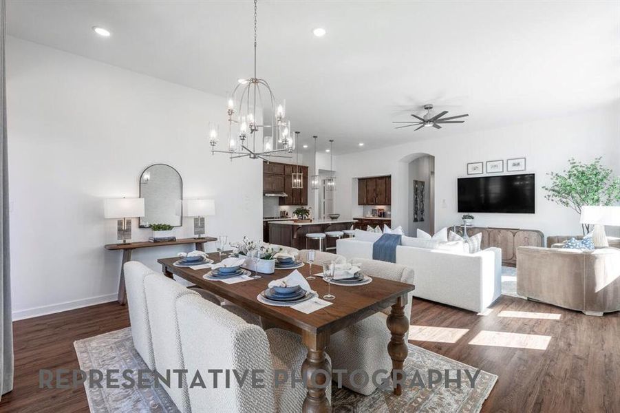 Furnished interior view inside a new home in Landmark, Denton (Image 30).