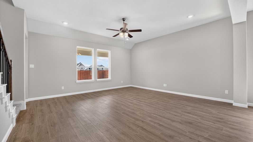 Representative unfurnished interior of a home built from the The Willow by D.R. Horton in Morningstar, Aledo (Image 18). Representative unfurnished interior of a home built from the The Willow by D.R. Horton in Morningstar, Aledo (Image 18).