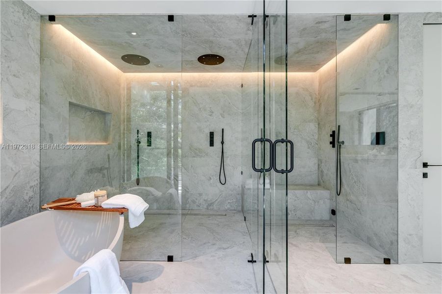 Furnished interior view inside a new home in , Miami (Image 10).