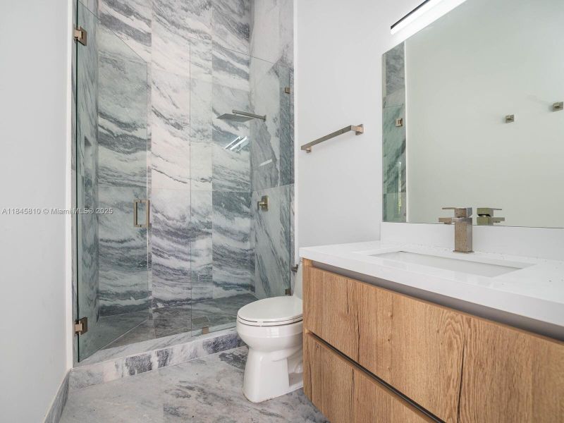 Furnished interior view inside a new home in , Miami (Image 15).