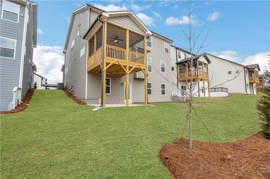 Exterior details and patio area of a home in Twin Lakes, Hoschton (Image 25). Exterior details and patio area of a home in Twin Lakes, Hoschton (Image 25).
