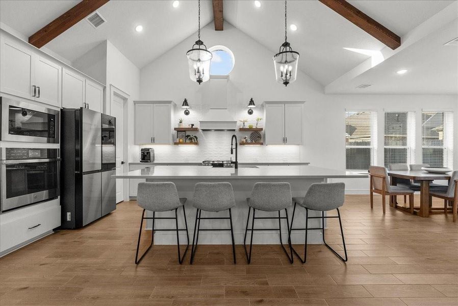 Furnished interior view inside a new home in Westland Ranch - 70' Homesites, League City (Image 31).