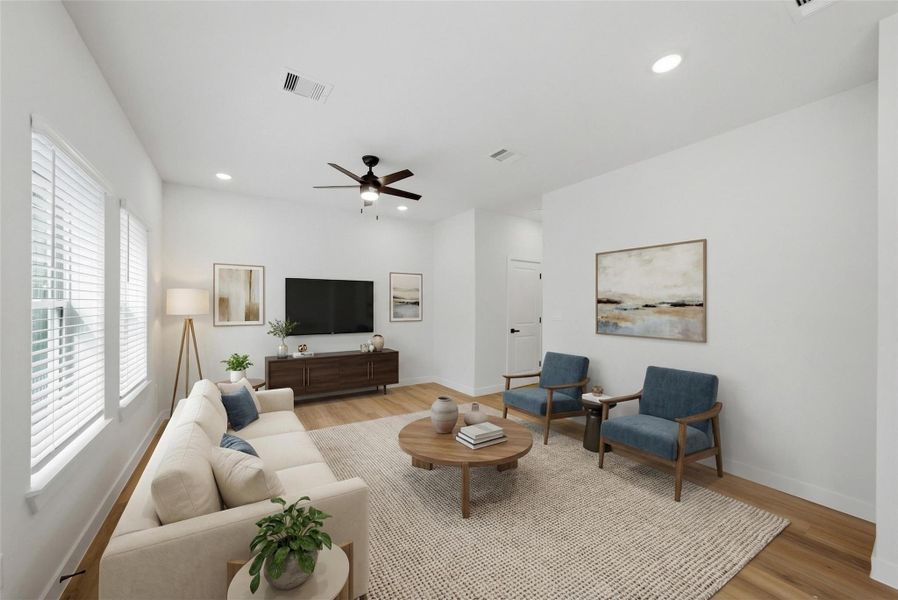 Furnished interior view inside a new home in , Houston (Image 11).