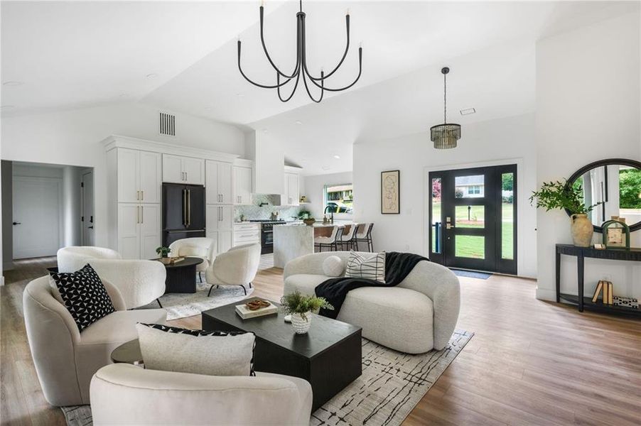 Furnished interior view inside a new home in , Alpharetta (Image 52).