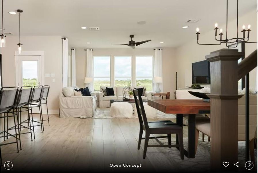 Interior photos- Photo of Pulte model home with same floor plan, not of actual home listed.