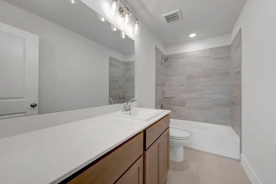 Furnished interior view inside a new home in The Meadows, Denton (Image 11).
