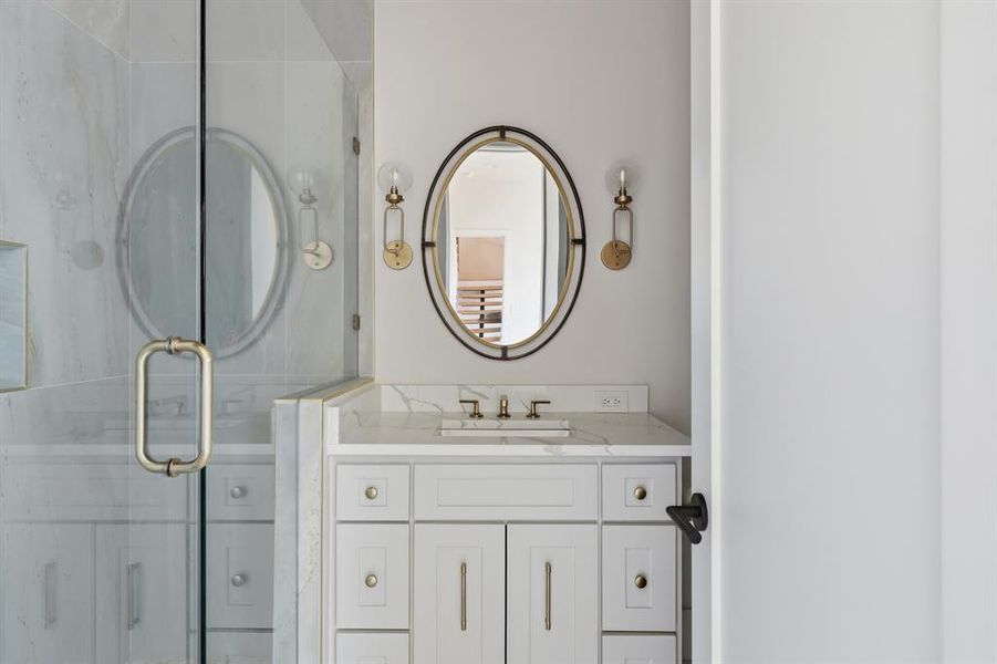 Furnished interior view inside a new home in , Dallas (Image 27).