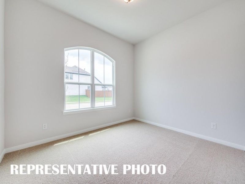 One of several nicely sized secondary bedrooms in our wonderful 4201 plan.  REPRESENTATIVE PHOTO