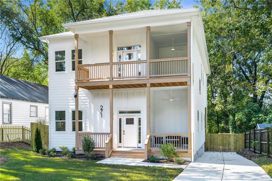 Exterior details and patio area of a home in , Atlanta (Image 25). Exterior details and patio area of a home in , Atlanta (Image 25).