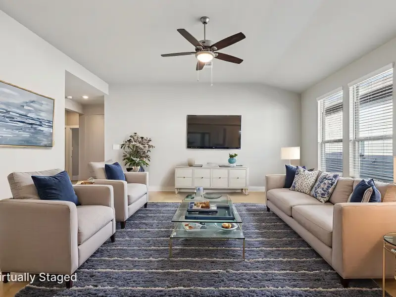 Furnished interior view inside a new home in Kallison Ranch, San Antonio (Image 4). Furnished interior view inside a new home in Kallison Ranch, San Antonio (Image 4).
