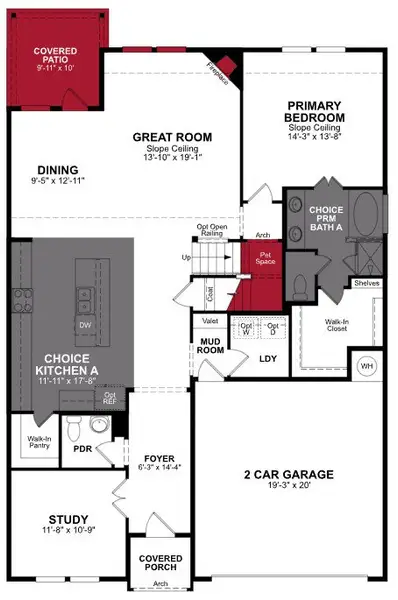 2D floor plan layout of this home in Lake Pointe, Little Elm, TX (Image 3). 2D floor plan layout of this home in Lake Pointe, Little Elm, TX (Image 3).
