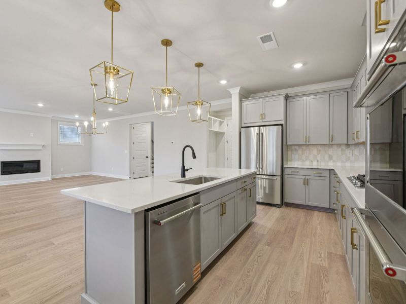 Furnished interior view inside a new home in Vines at Mill Creek - Legacy Series, Braselton (Image 9).