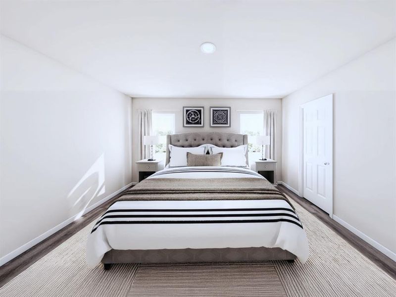 Furnished interior in a model home at Still Water Lake in Godley (Image 3).