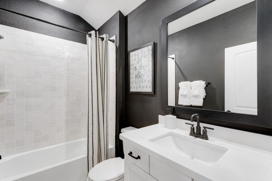 Furnished interior view inside a new home in Bridgeland: Signature Collection, Cypress (Image 41).