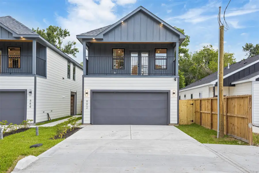 Front exterior of a new home in , Houston, TX, highlighting curb appeal (Image 2). Front exterior of a new home in , Houston, TX, highlighting curb appeal (Image 2).