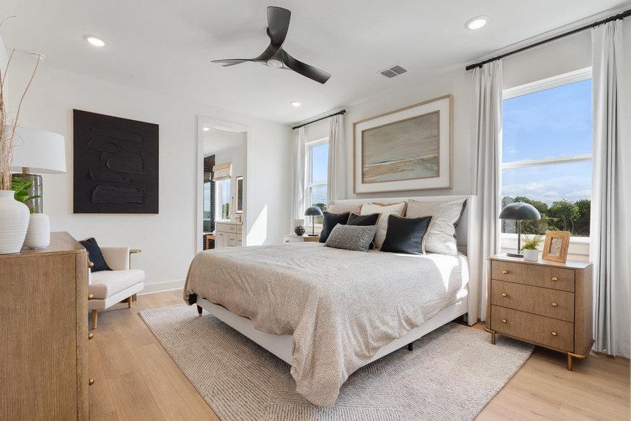 Furnished interior view inside a new home in Foxfield, Austin (Image 9).