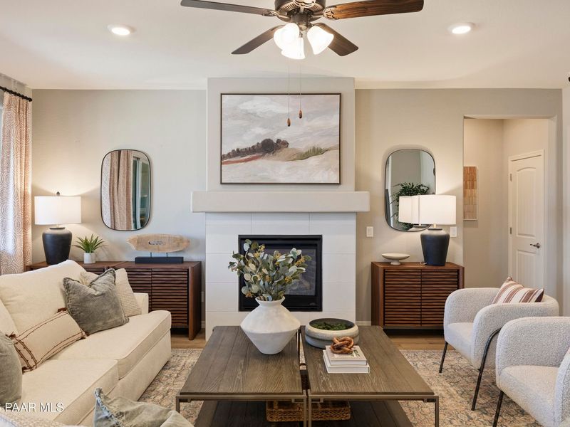 Furnished interior view inside a new home in North Ridge at Pronghorn Ranch, Prescott Valley (Image 14). Furnished interior view inside a new home in North Ridge at Pronghorn Ranch, Prescott Valley (Image 14).