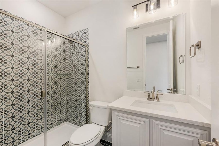 Furnished interior view inside a new home in Wildflower Ranch 60-65, Fort Worth (Image 7). Furnished interior view inside a new home in Wildflower Ranch 60-65, Fort Worth (Image 7).