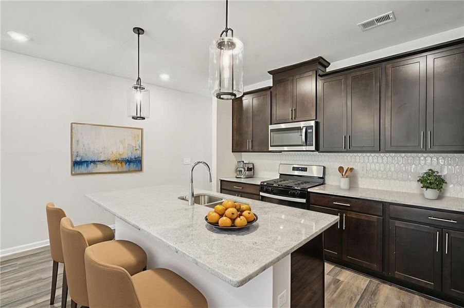 Furnished interior view inside a new home in , Conyers (Image 8). Furnished interior view inside a new home in , Conyers (Image 8).