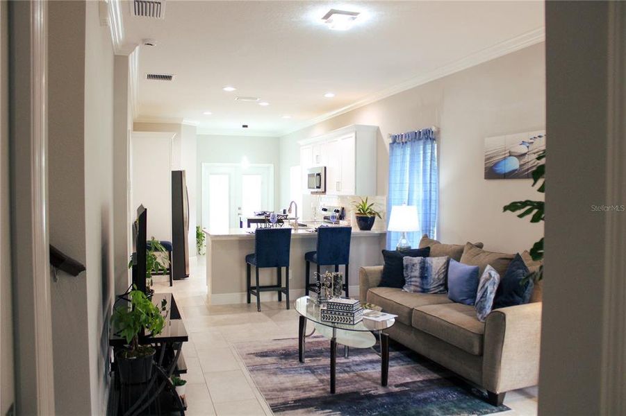 Furnished interior view inside a new home in , Leesburg (Image 6). Furnished interior view inside a new home in , Leesburg (Image 6).