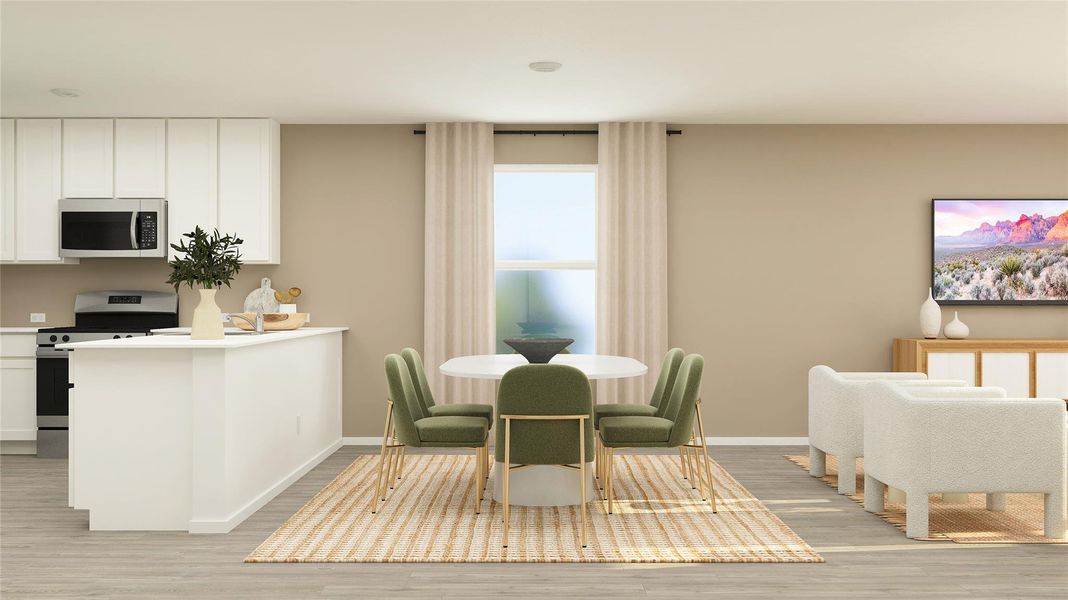 Furnished interior view inside a new home in Bertram Oaks: Majors Collection, Bertram (Image 9). Furnished interior view inside a new home in Bertram Oaks: Majors Collection, Bertram (Image 9).