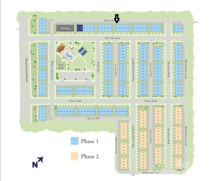 Community Map Showing Homesite 43 Community Map Showing Homesite 43