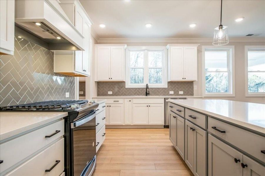 Furnished interior view inside a new home in Autumn Brook, Canton (Image 38).
