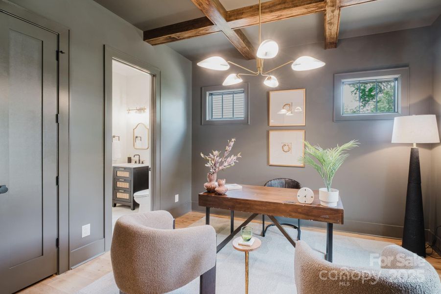 Furnished interior view inside a new home in , Charlotte (Image 27).