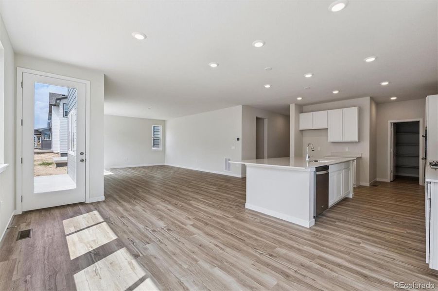 Furnished interior view inside a new home in Floret Collection at Parkdale Commons, Lafayette (Image 8). Furnished interior view inside a new home in Floret Collection at Parkdale Commons, Lafayette (Image 8).