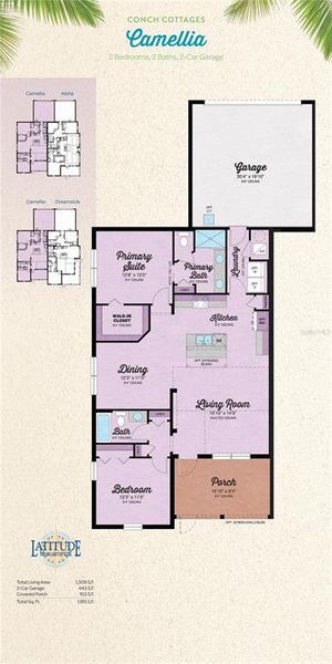 2D floor plan layout of this home in , Daytona Beach, FL (Image 5).
