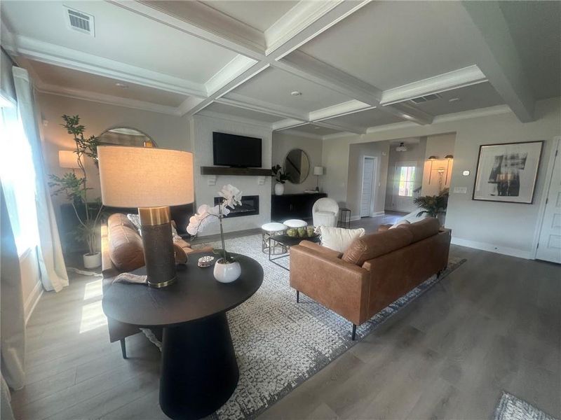 Furnished interior view inside a new home in Crofton Place Enclave, Snellville (Image 18).