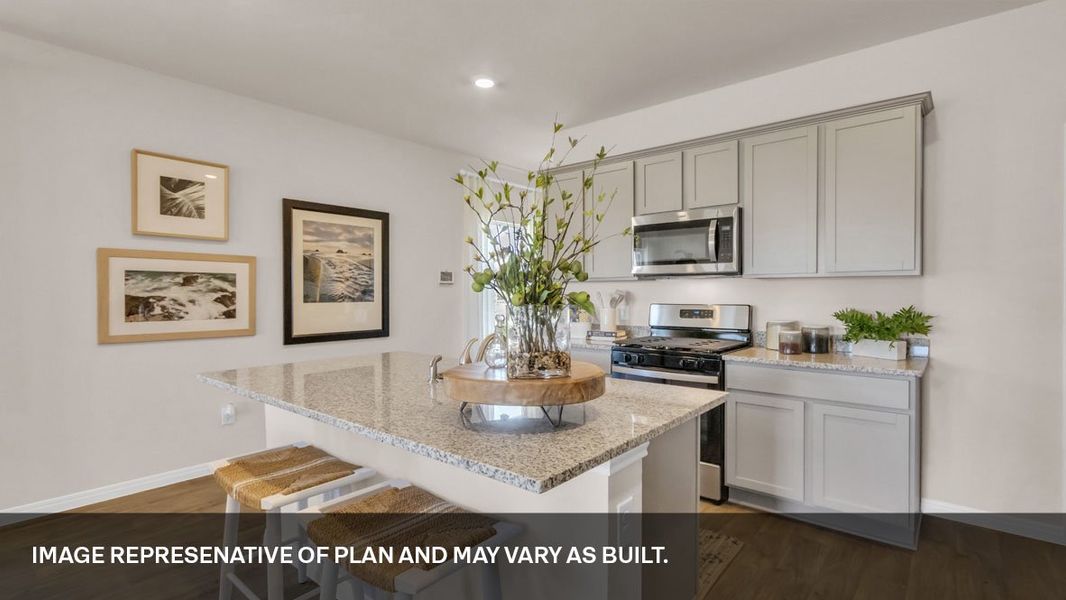 Furnished interior view inside a new home in Southgrove, Kyle (Image 8).